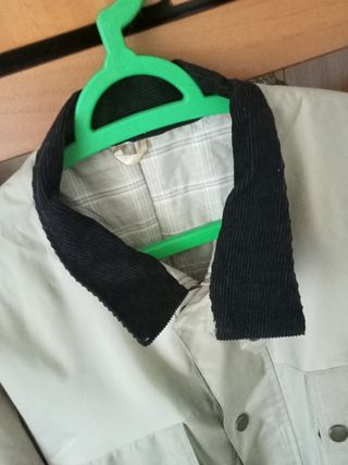 Giacca beige colletto coreana velluto XXL