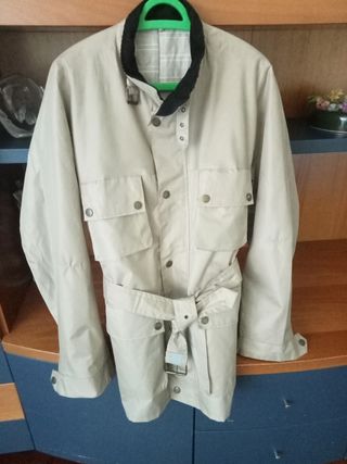 Giacca beige colletto coreana velluto XXL