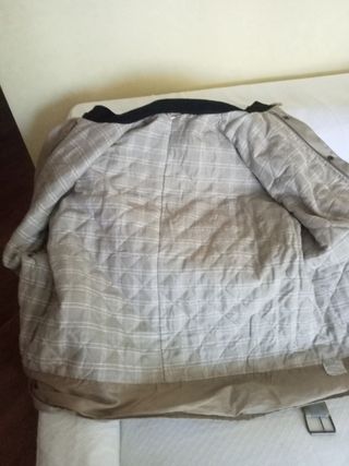 Giacca beige colletto coreana velluto XXL