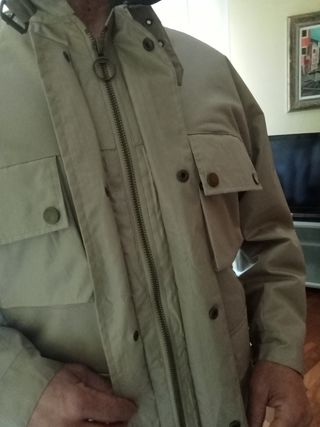 Giacca beige colletto coreana velluto XXL