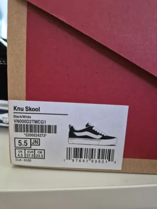 Vans Knu Skool Nuevas Talla 37