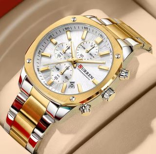 Reloj Curren Hombre Oro y Plata