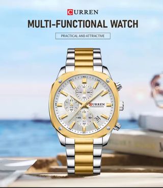 Reloj Curren Hombre Oro y Plata
