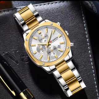 Reloj Curren Hombre Oro y Plata