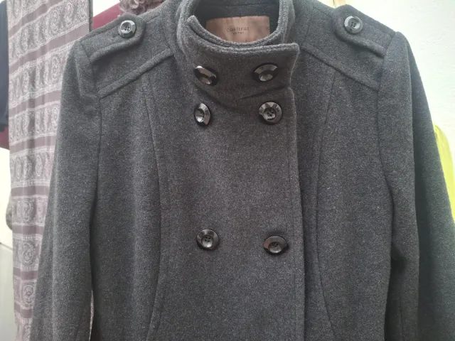 Abrigo gris mujer T M.  Medidas en descripción 