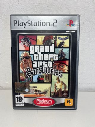 GTA San Andreas PS2 Platinum - Rockstar Games PAL