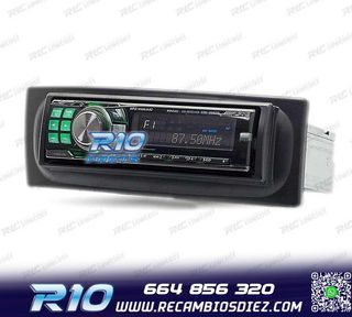 MARCO NEGRO RADIO 1-DIN PARA RENAULT MEGANE I SCENIC 96-03