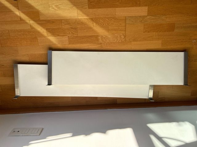 Pack 2 Estanterías Blancas Metálicas