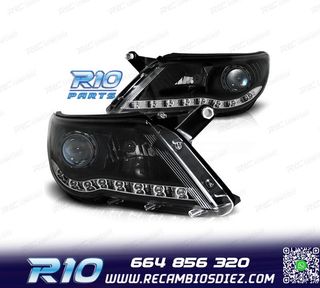 FAROS PARA VOLKSWAGEN VW TIGUAN 07-11 LUZ LED DIURNA FONDO N