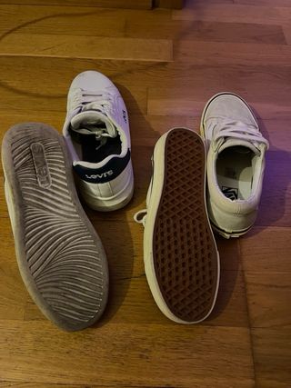 Zapatillas Levi's y Vans Blancas/Beige