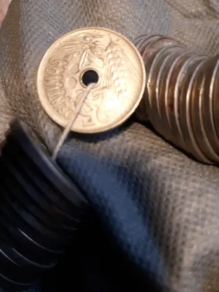 Monedas 25 céntimos 1934