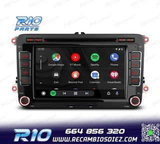 RADIO GPS ANDROID 13 PARA VOLKSWAGEN VW SEAT SKODA TOURAN 7"