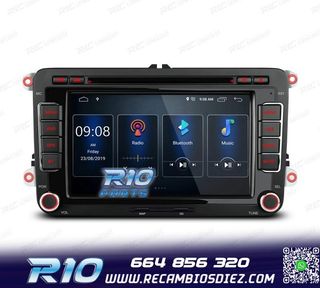 RADIO GPS ANDROID 13 PARA VOLKSWAGEN VW SEAT SKODA TOURAN 7"