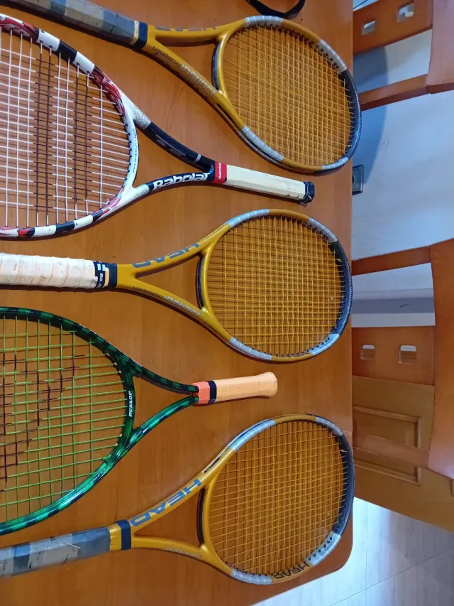 Lote 5 raquetas tenis + 4 fundas
