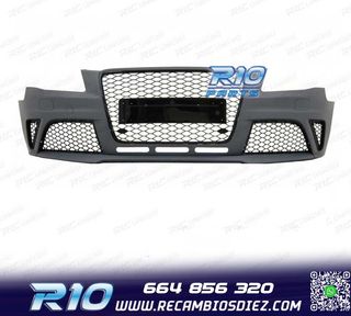 PARAGOLPES DELANTERO AUDI A4 B8 08-11 LOOK RS4 PARRILLA NEGR