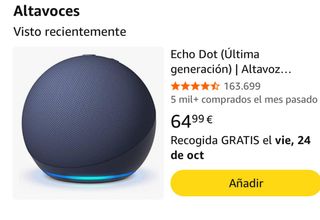 Altavoz Echo Dot 4ª Gen Azul