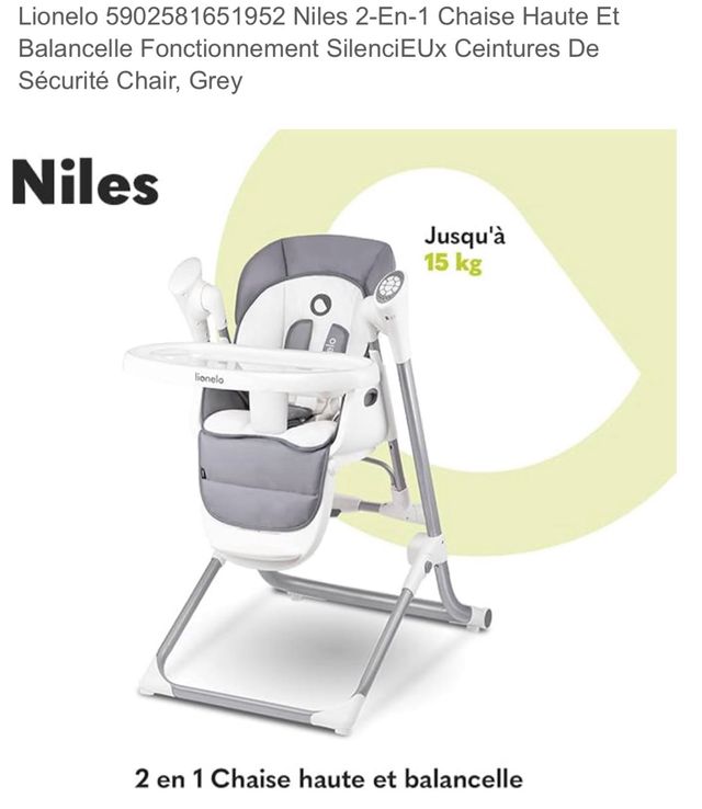 Silla de comer Lionelo Niles/B031