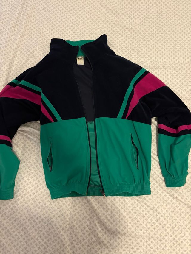 Chaqueta Vintage Verde y Morado