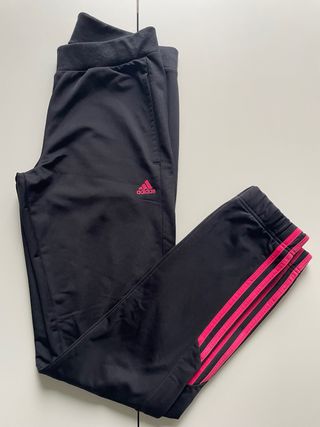 Chándal Adidas Negro y Rosa