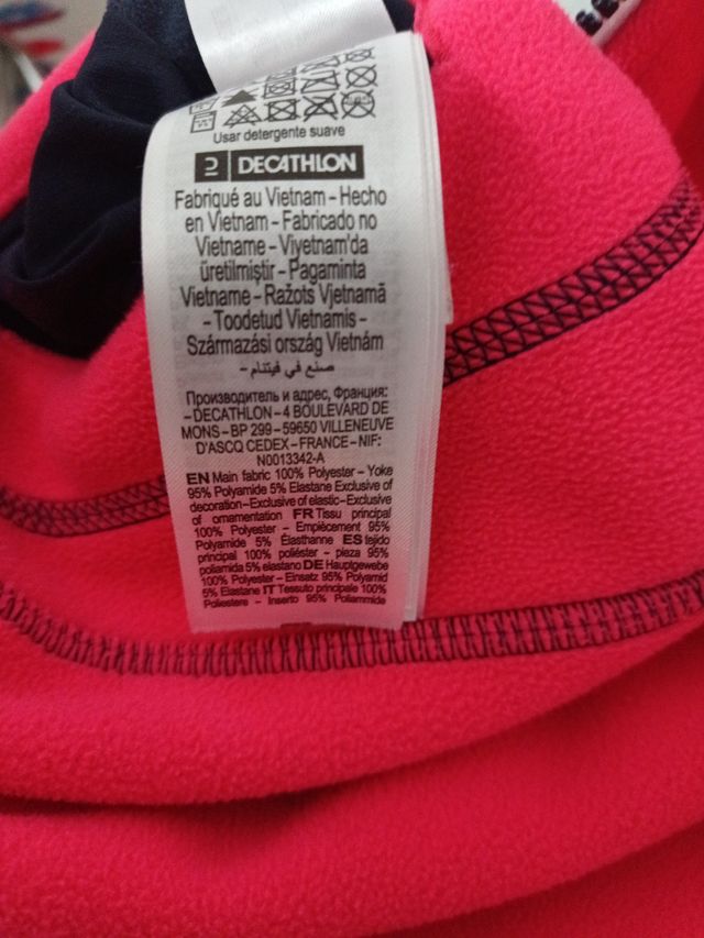 Cazadora polar reversible Decathlon talla 4