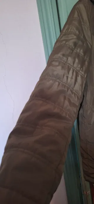 Piumino leggero bpc verde militare interno disegno