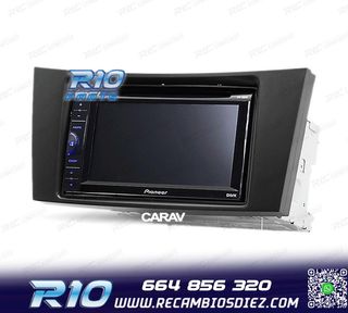 MARCO NEGRO RADIO 2-DIN PARA MERCEDES CLASE-E CLASE-CLS