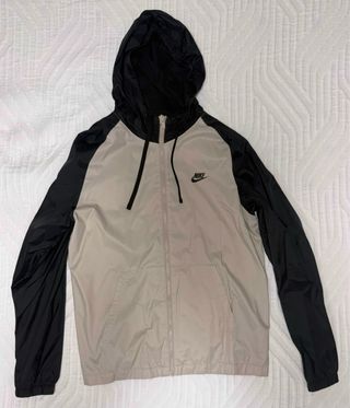 Cortavientos Nike Beige y Negro