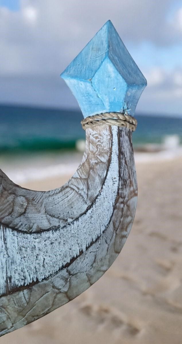 Anclas de madera decorativas (Set de 3)