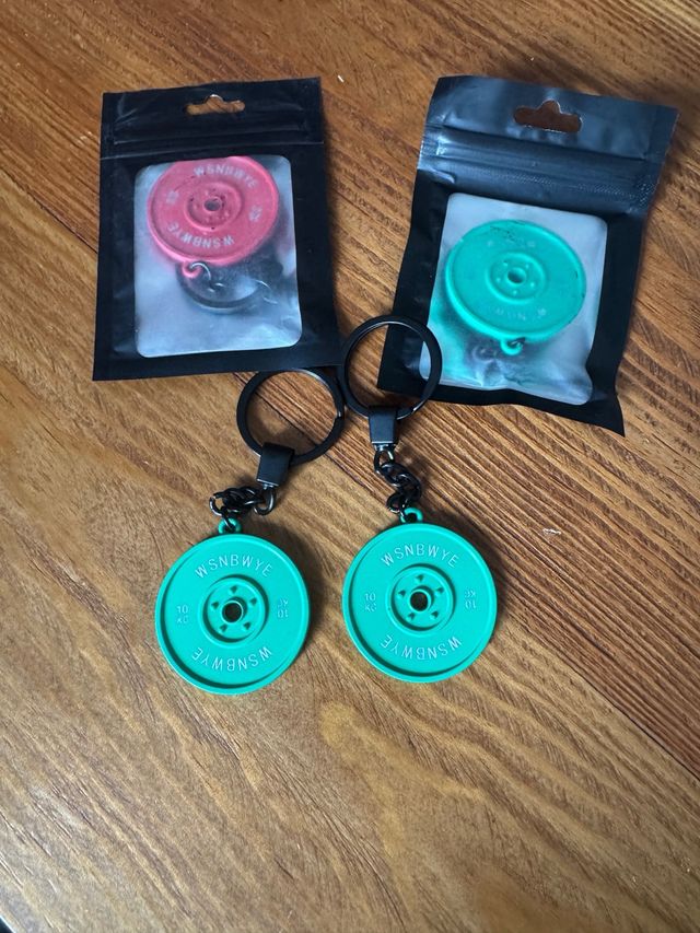 Llavero disco pesas 10 KG Los 4 por 12€