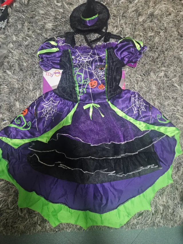 Disfraz Bruja Halloween Niña 5-6 A