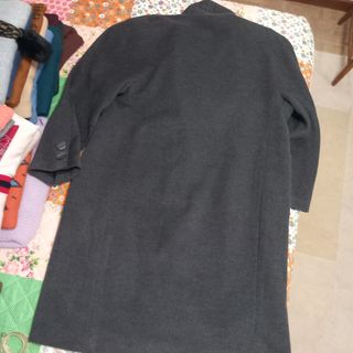 Abrigo lana gris talla XL (52)