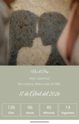 Invitaciones de boda digitales con pagina web y QR