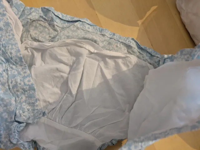 Vestido y pañalera Gocco azul 3-6 meses