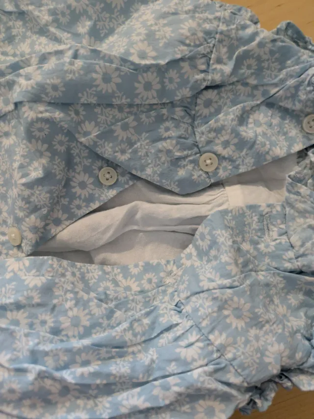 Vestido y pañalera Gocco azul 3-6 meses