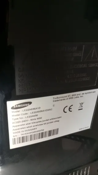 Televisión Samsung 21 Negra