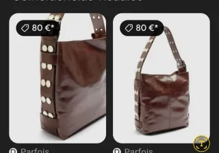 Bolso piel Parfois marrón