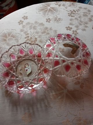 Juego de jarrón y bombonera