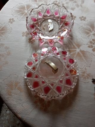 Juego de jarrón y bombonera