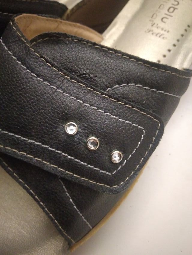 Inblu ciabatte donna nere e argento