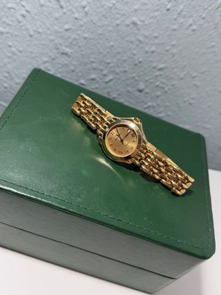 RELOJ BULOVA ORO 18K CON DIAMANTE 