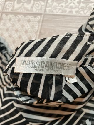 Camicia donna fantasia righe giallo nero