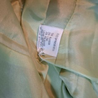 Vestido pichi verde y beige