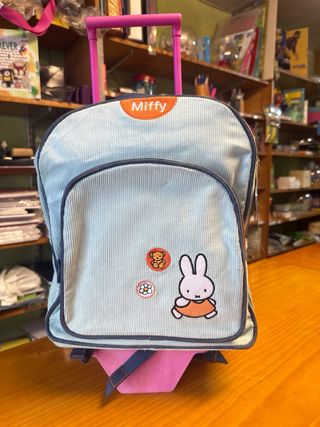 Mochila Miffy con ruedas para niña