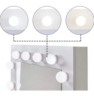 TOCADOR DE ESPEJO CON LUCES LED