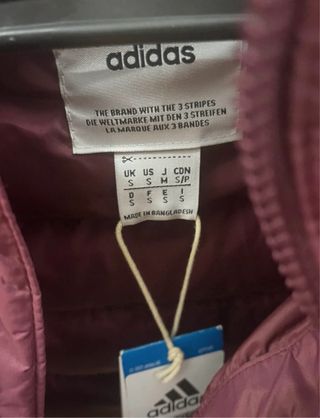 Chaqueta plumífero Adidas Talla S