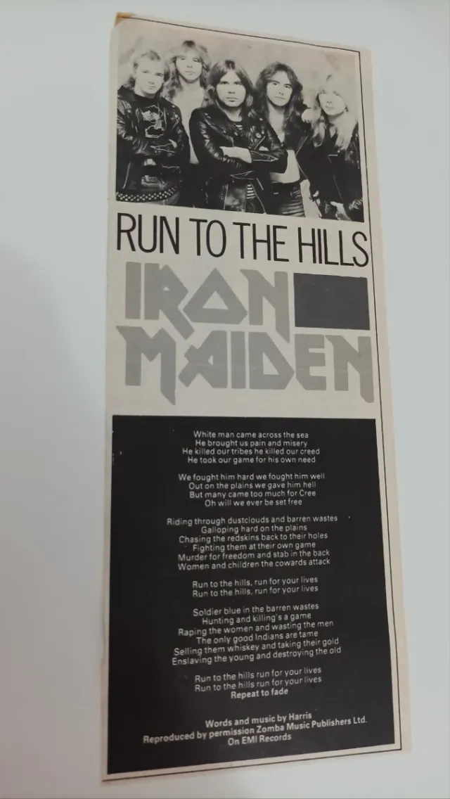 RECORTE REVISTA INGLESA "RUN TO THE HILL" 86