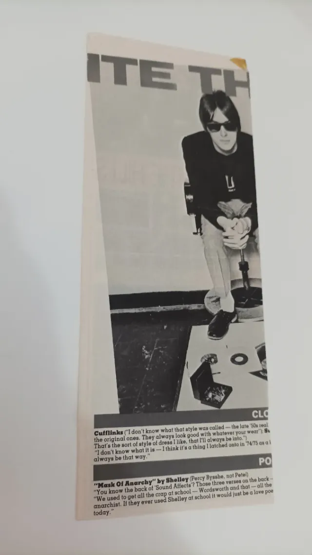 RECORTE REVISTA INGLESA "RUN TO THE HILL" 86