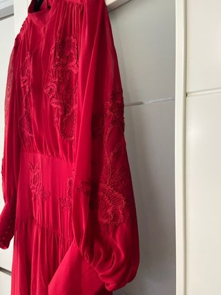 Vestido rojo fiesta XL