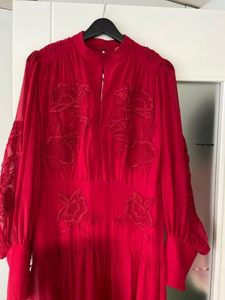 Vestido rojo fiesta XL