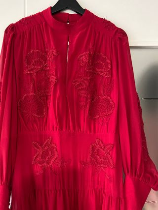 Vestido rojo fiesta XL